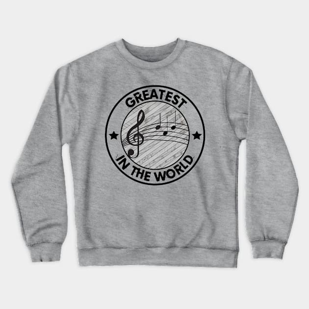 Greatest "Dad" in the World Crewneck Sweatshirt by Blended Designs